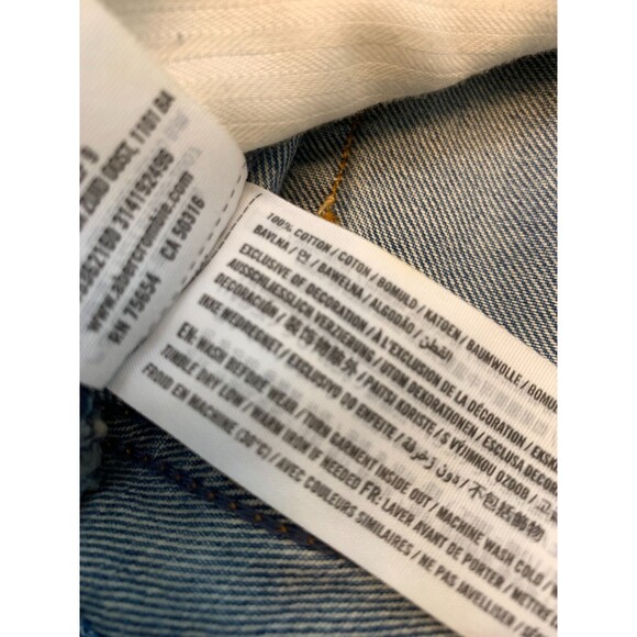 Abercrombie & Fitch Shorts Womens 27 High Rise Distressed Button Fly Beach Denim - Picture 9 of 9